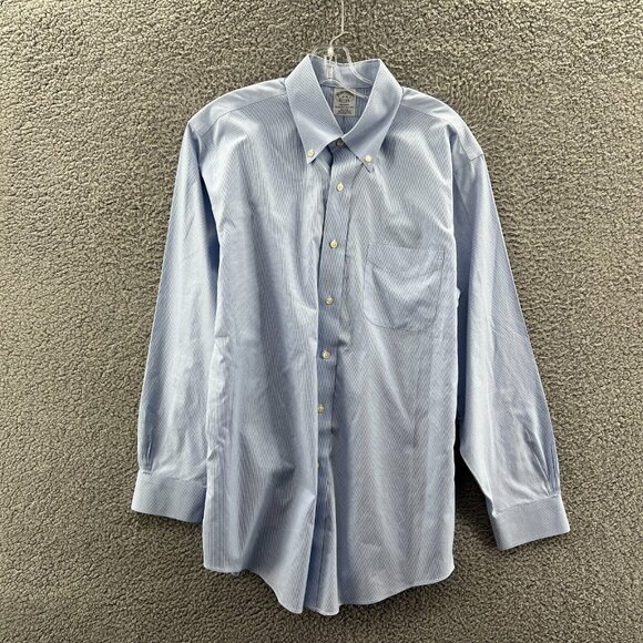 Brooks Brothers Regent Shirt Mens 16–33 Long Sleeve Button Down Supima Cotton - Picture 1 of 8